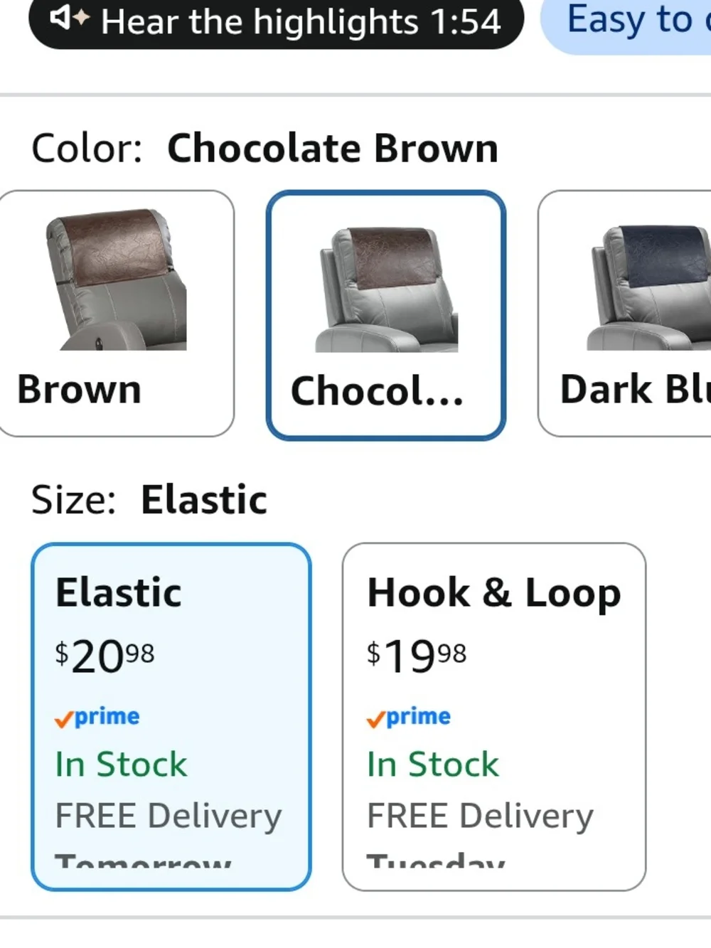 Headrest Cover for Furniture - Tan